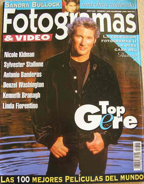 FOTOGRAMAS magazine side cover Issue 1825 November 1995