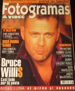 FOTOGRAMAS magazine side cover Issue 1837 November 1996
