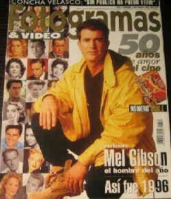FOTOGRAMAS magazine side cover Issue 1839 January 1997