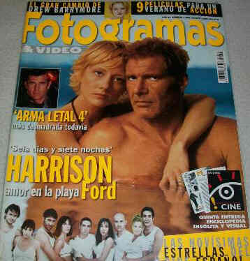 FOTOGRAMAS magazine side cover Issue 1858 August 1998
