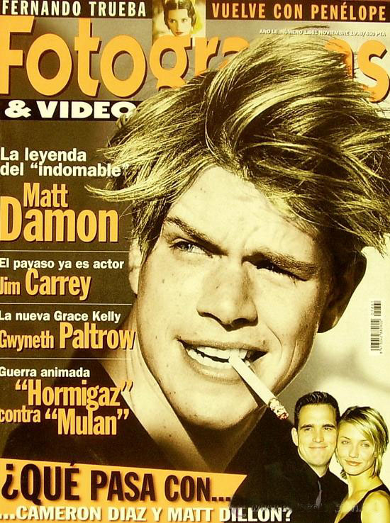 FOTOGRAMAS magazine side cover Issue 1861 November 1998