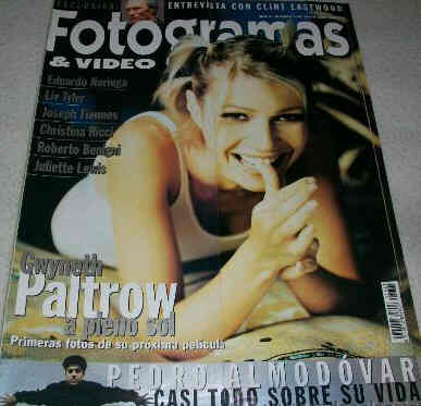 FOTOGRAMAS magazine side cover Issue 1867 May 1999