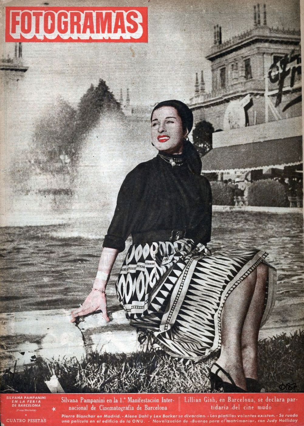 FOTOGRAMAS magazine side cover Issue 187 13 June 1952