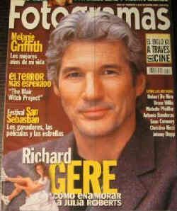 FOTOGRAMAS magazine side cover Issue 1872 October 1999