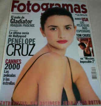 FOTOGRAMAS magazine side cover Issue 1880 June 2000