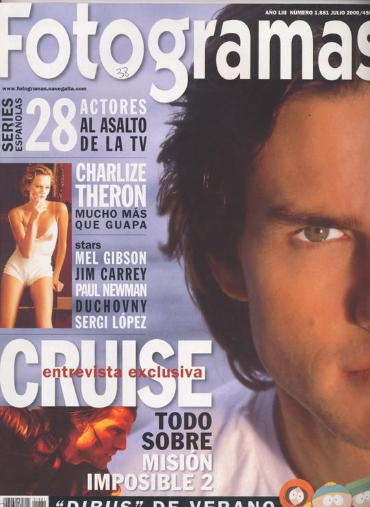 FOTOGRAMAS magazine side cover Issue 1881 July 2000