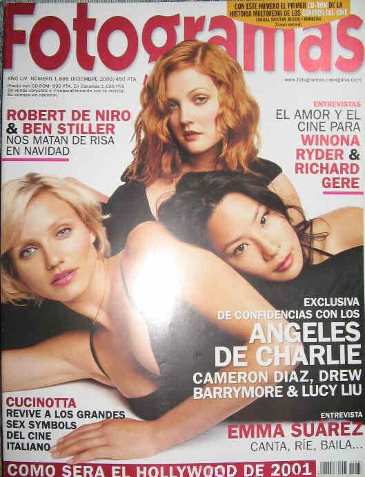 FOTOGRAMAS magazine side cover Issue 1886 December 2000