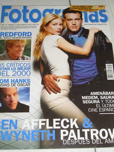 FOTOGRAMAS magazine side cover Issue 1888 February 2001