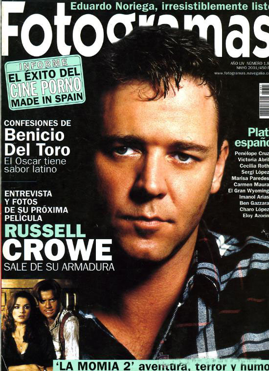 FOTOGRAMAS magazine side cover Issue 1891 May 2001