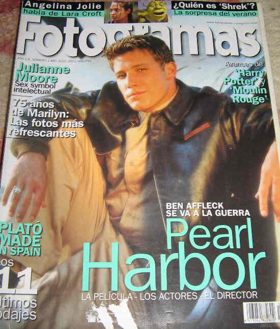 FOTOGRAMAS magazine side cover Issue 1893 July 2001