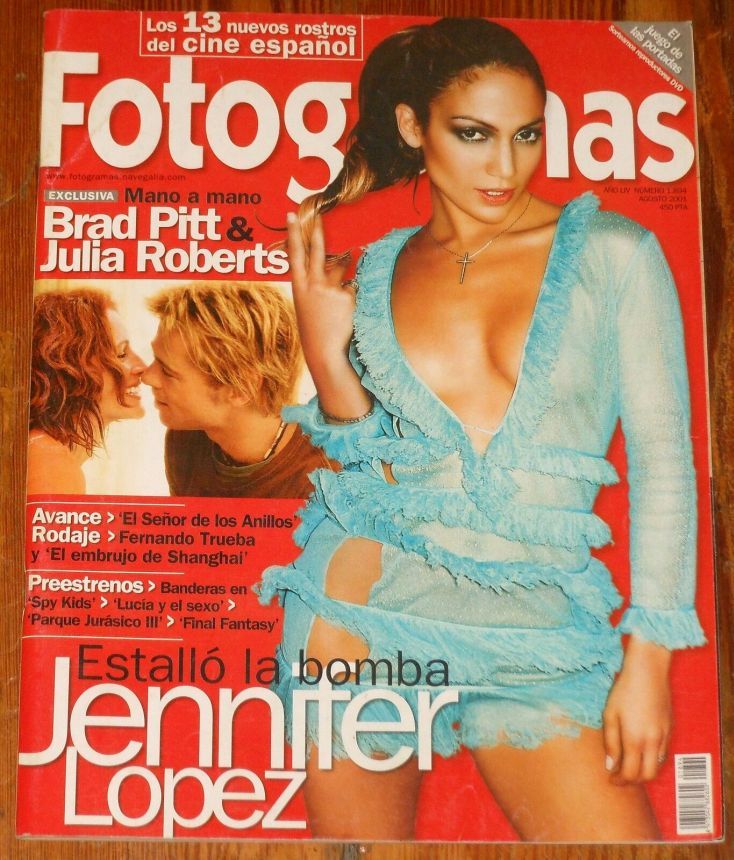 FOTOGRAMAS magazine side cover Issue 1894 August 2001
