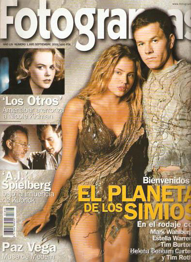 FOTOGRAMAS magazine side cover Issue 1895 September 2001