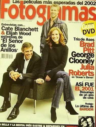 FOTOGRAMAS magazine side cover Issue 1899 January 2002