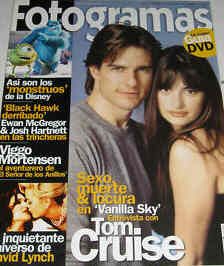 FOTOGRAMAS magazine side cover Issue 1900 February 2002