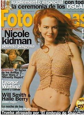FOTOGRAMAS magazine side cover Issue 1902 April 2002