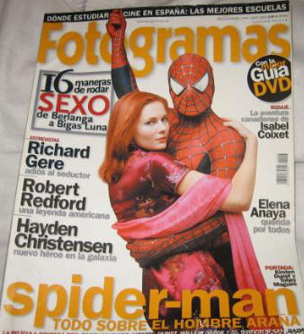 FOTOGRAMAS magazine side cover Issue 1904 June 2002
