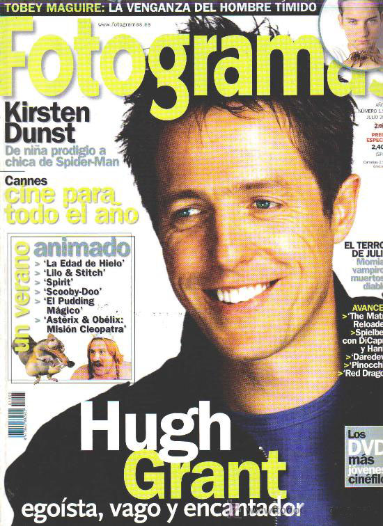 FOTOGRAMAS magazine side cover Issue 1905 July 2002