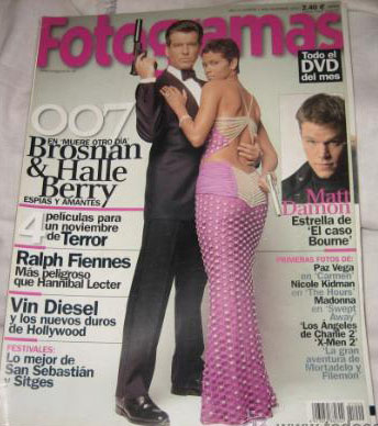 FOTOGRAMAS magazine side cover Issue 1909 November 2002