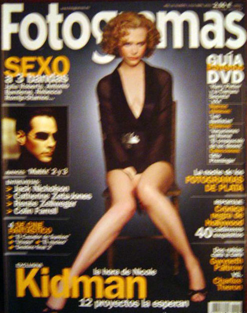 FOTOGRAMAS magazine side cover Issue 1914 March 2003