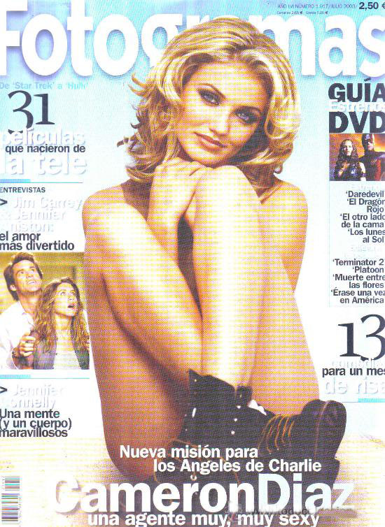 FOTOGRAMAS magazine side cover Issue 1917  2003