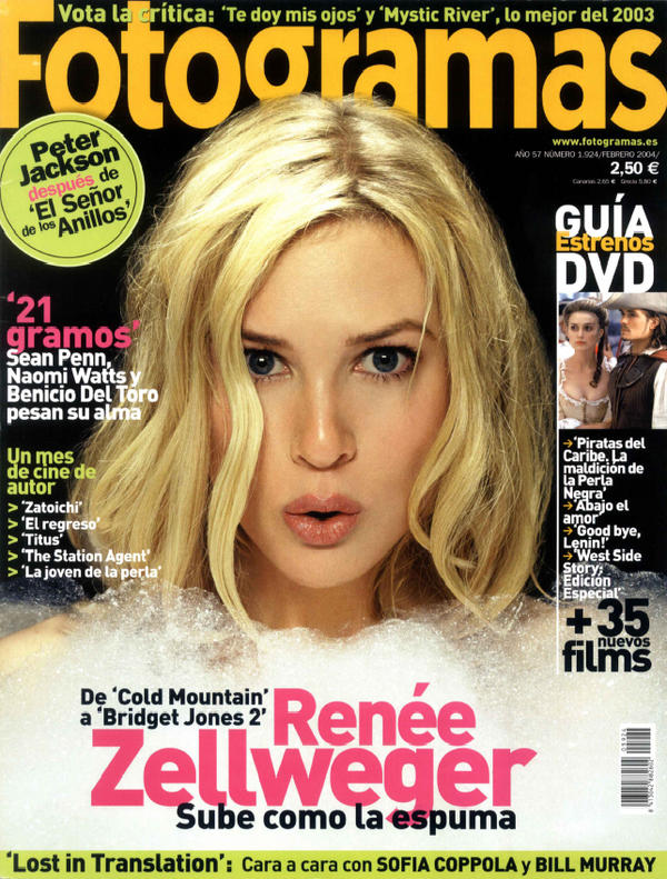 FOTOGRAMAS magazine side cover Issue 1924 February 2004