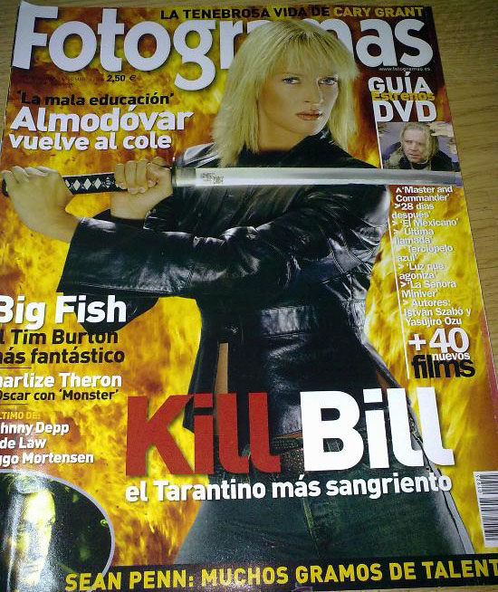 FOTOGRAMAS magazine side cover Issue 1925 March 2004