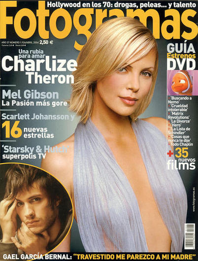 FOTOGRAMAS magazine side cover Issue 1926 April 2004