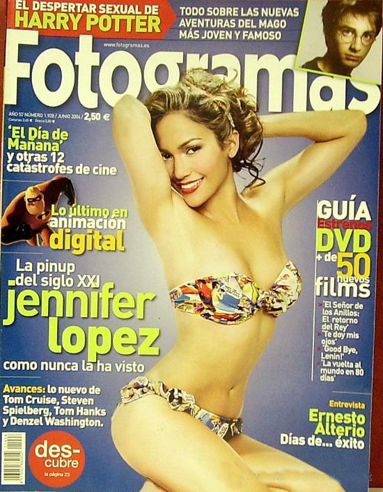 FOTOGRAMAS magazine side cover Issue 1928 June 2004