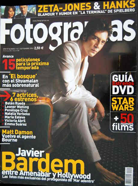 FOTOGRAMAS magazine side cover Issue 1931 September 2004