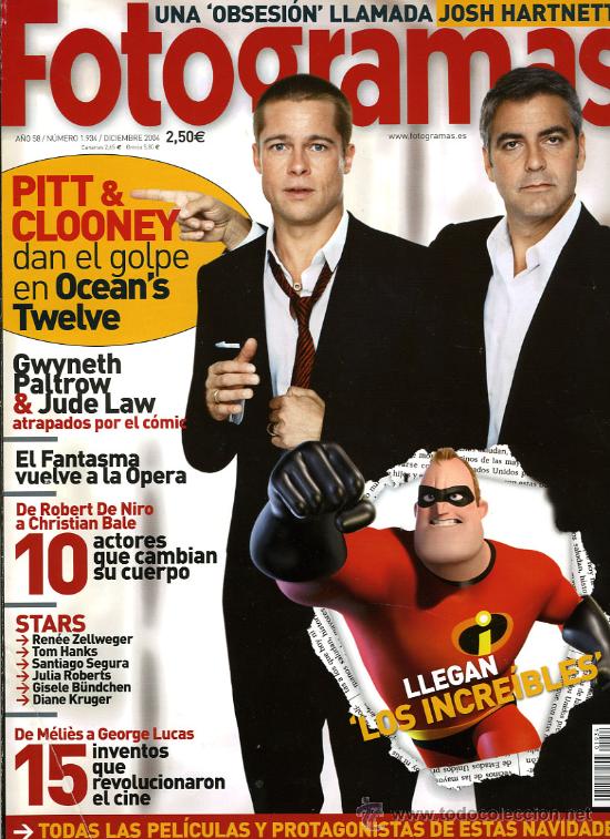 FOTOGRAMAS magazine side cover Issue 1934 December 2004