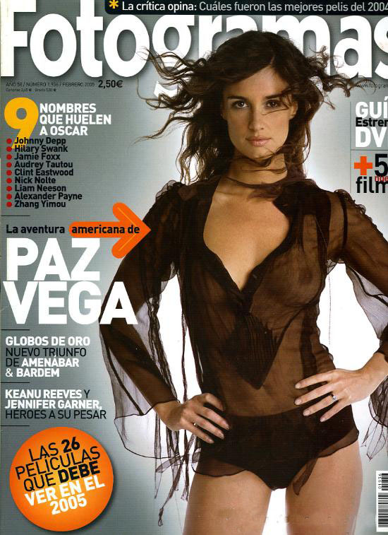 FOTOGRAMAS magazine side cover Issue 1936 February 2005