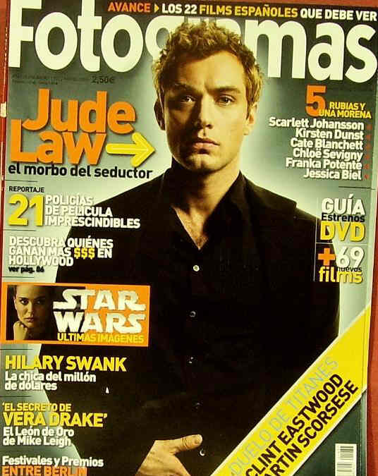 FOTOGRAMAS magazine side cover Issue 1937 March 2005