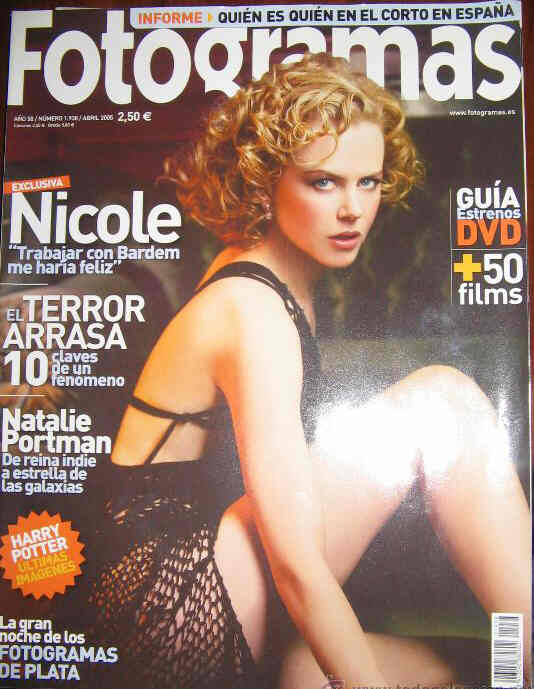 FOTOGRAMAS magazine side cover Issue 1938 April 2005