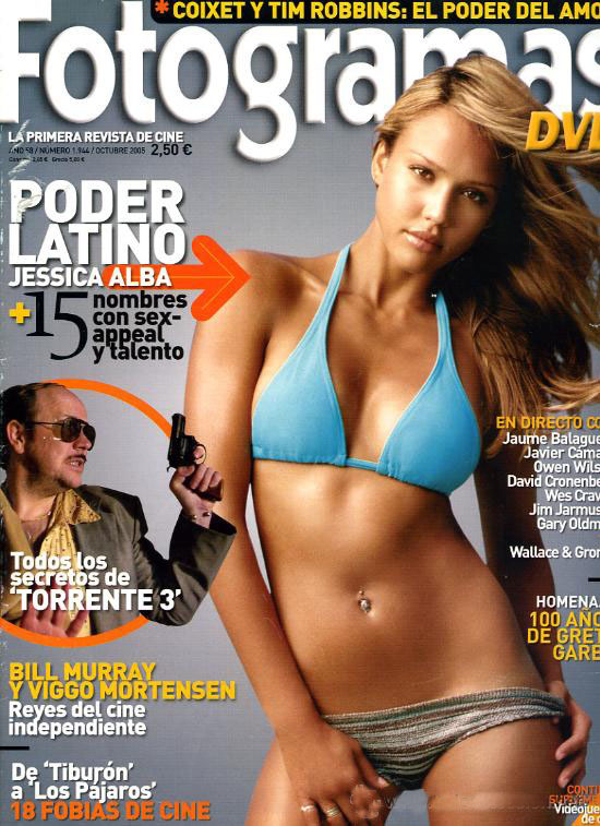 FOTOGRAMAS magazine side cover Issue 1944 October 2005