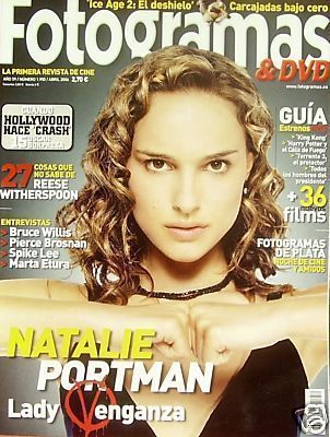 FOTOGRAMAS magazine side cover Issue 1950 April 2006
