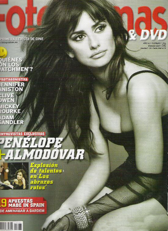 FOTOGRAMAS magazine side cover Issue 1985 March 2009