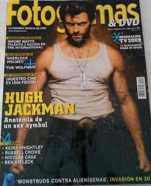 FOTOGRAMAS magazine side cover Issue 1986 April 2009