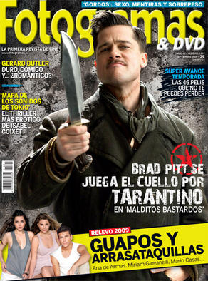 FOTOGRAMAS magazine side cover Issue 1991 September 2009