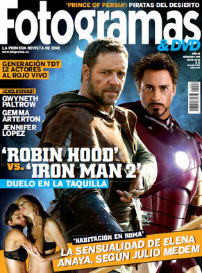 FOTOGRAMAS magazine side cover Issue 1999 May 2010