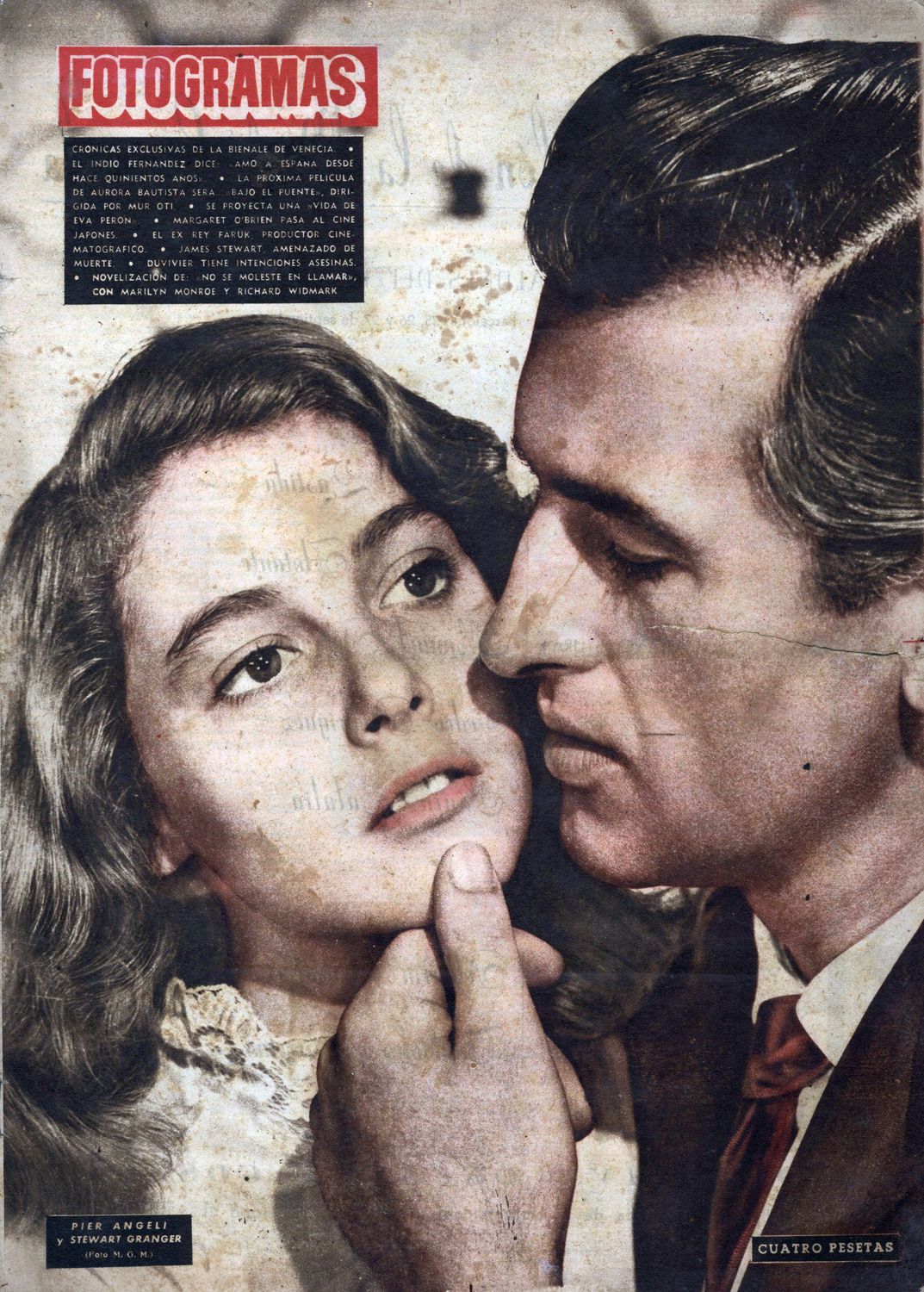 FOTOGRAMAS magazine side cover Issue 200 19 September 1952