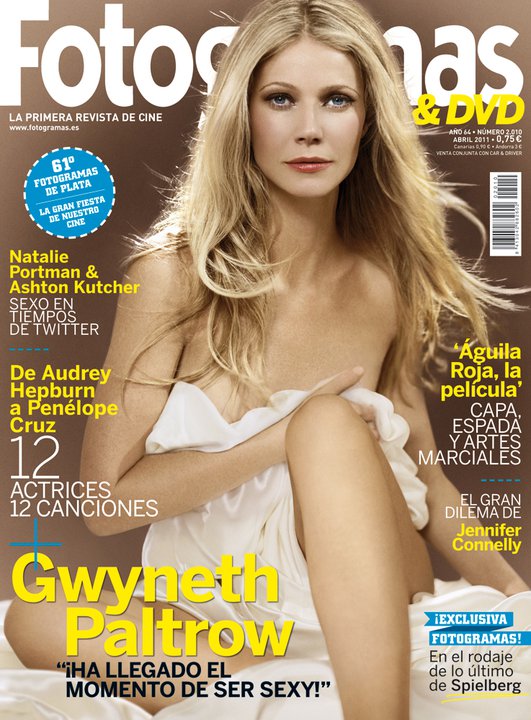 FOTOGRAMAS magazine side cover Issue 2010 April 2011