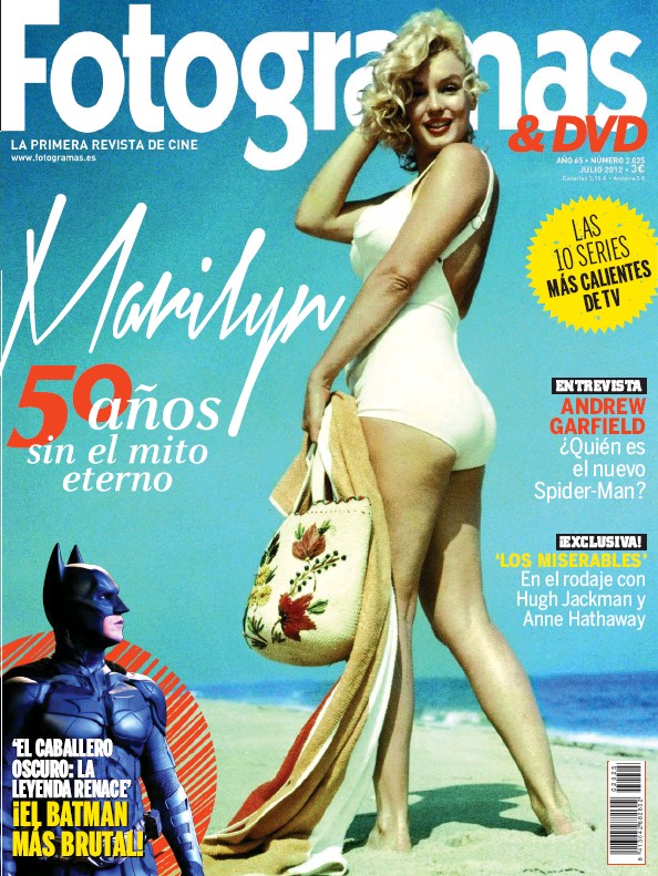 FOTOGRAMAS magazine side cover Issue 2025 July 2012