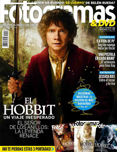 FOTOGRAMAS magazine side cover Issue 2030 December 2012