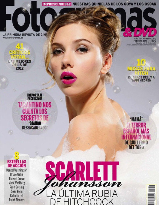 FOTOGRAMAS magazine side cover Issue 2032 February 2013