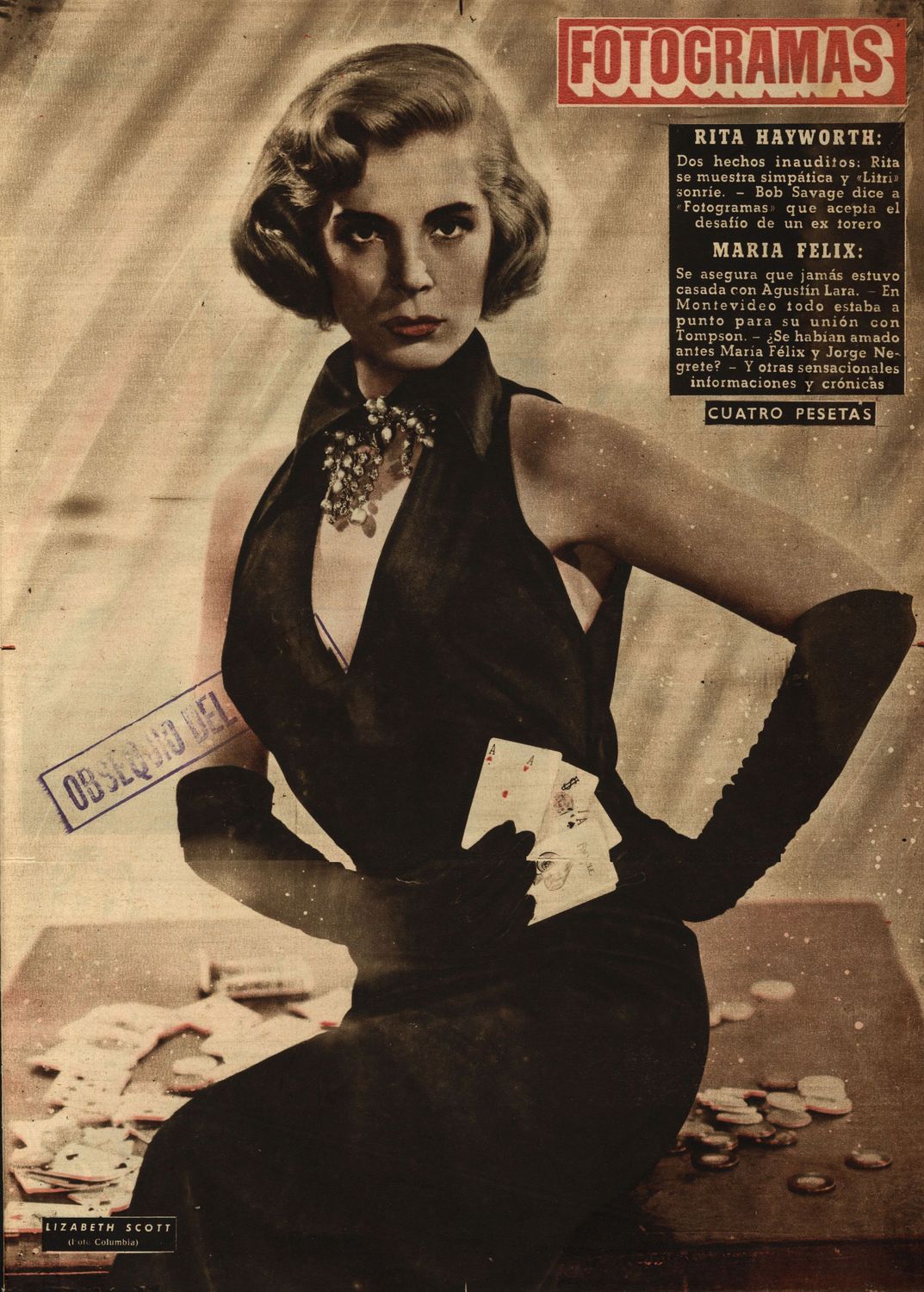 FOTOGRAMAS magazine side cover Issue 206 31 October 1952