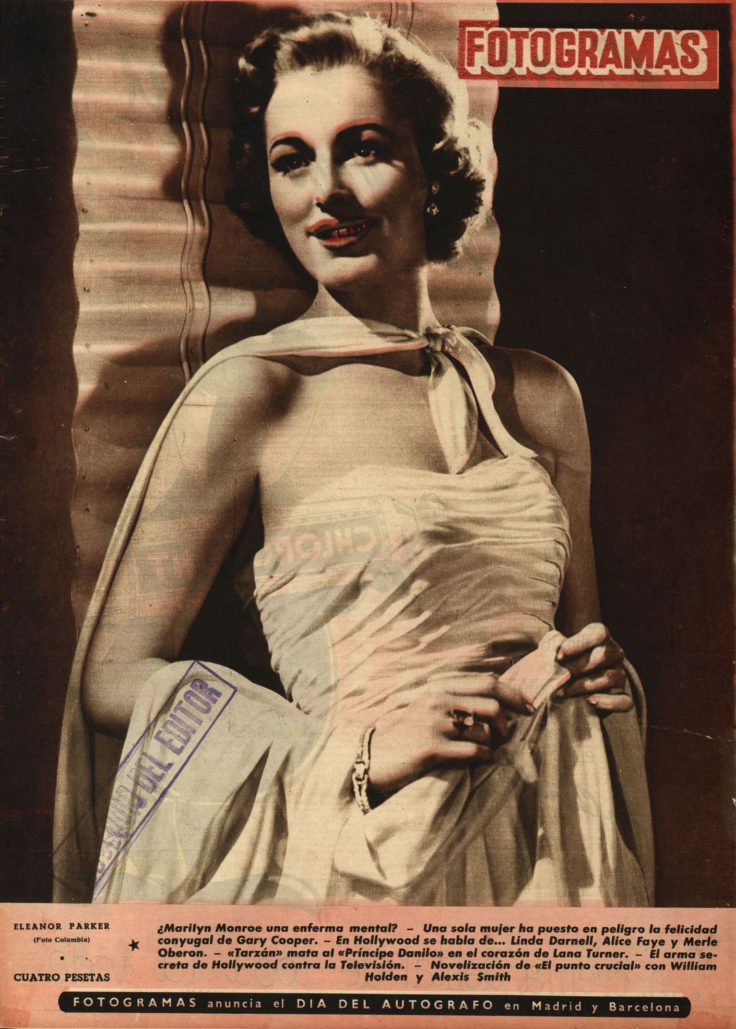 FOTOGRAMAS magazine side cover Issue 209 21 November 1952