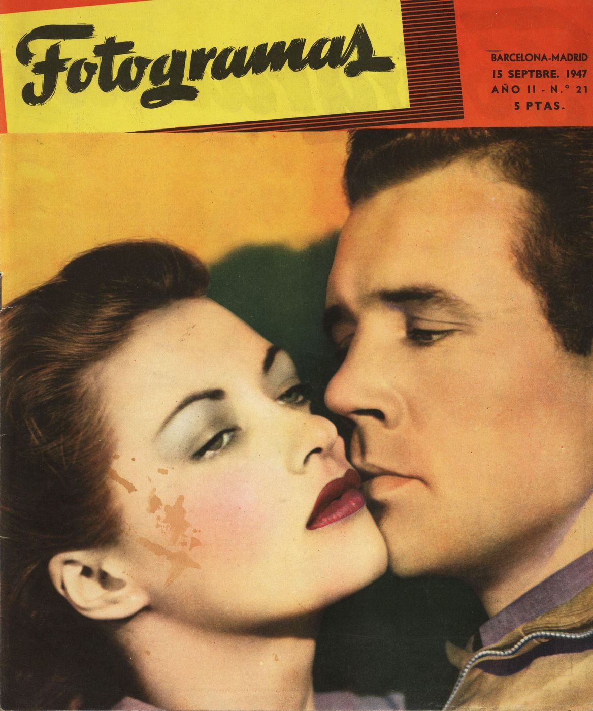 FOTOGRAMAS magazine side cover Issue 21 15 September 1947