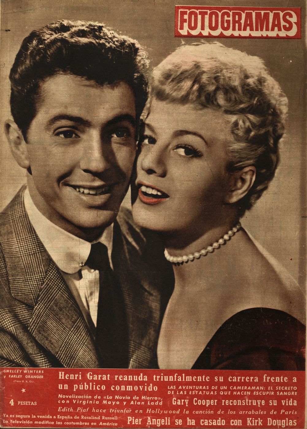 FOTOGRAMAS magazine side cover Issue 218 23 January 1953