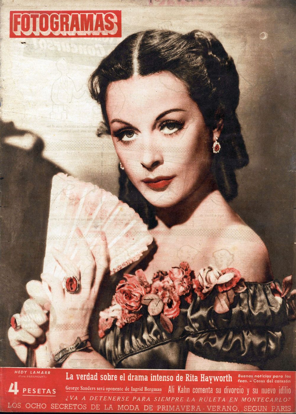 FOTOGRAMAS magazine side cover Issue 221 13 February 1953