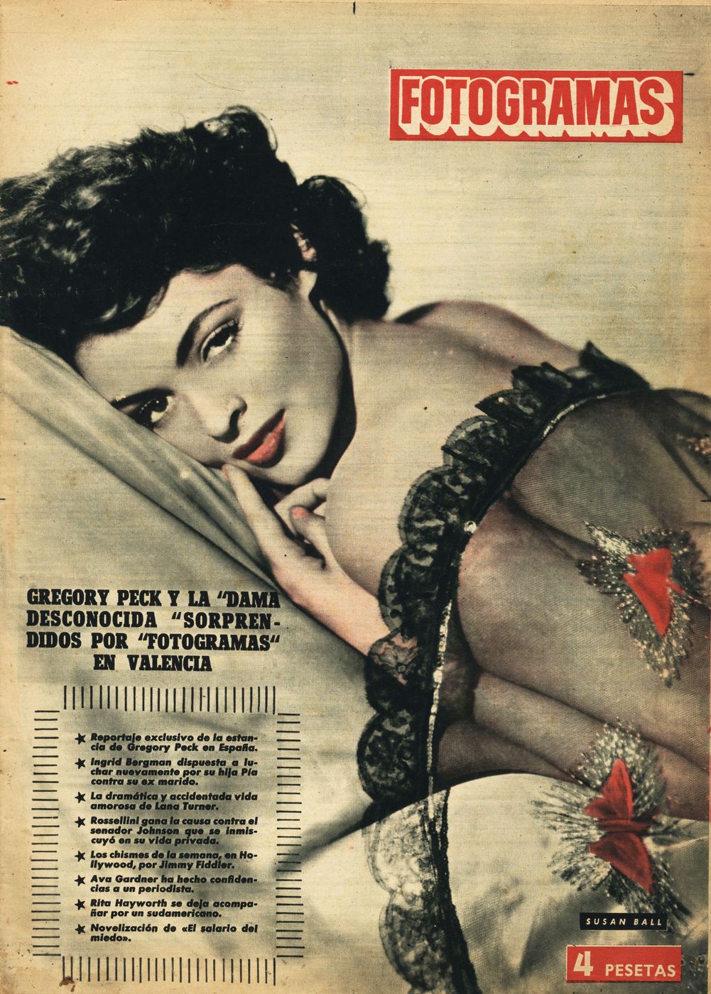 FOTOGRAMAS magazine side cover Issue 223 27 February 1953